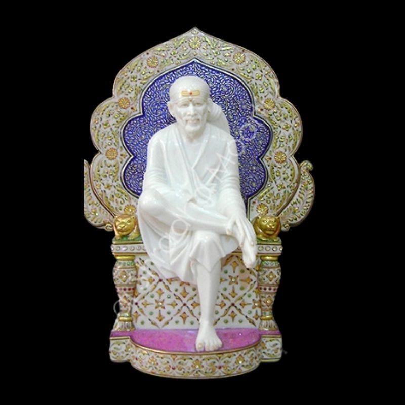 Sai Baba Statue with Sinhasan