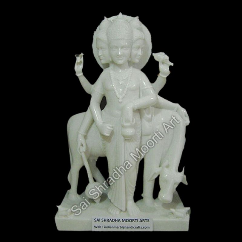 Lord Dattatreya Marble Idol