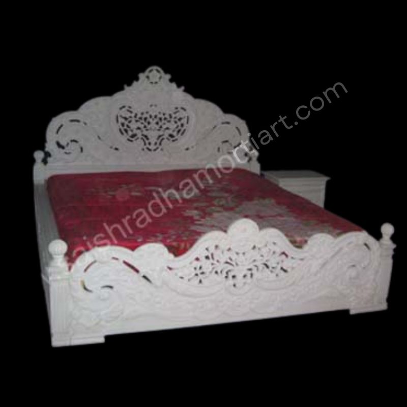 White Marble Bed