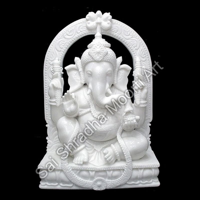 Hindu Marble God Idols | White Marble Ganesha Statue Manufacturer in ...