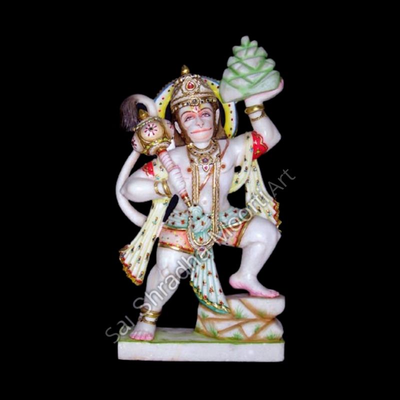Marble Veer Hanuman Ji Moorti
