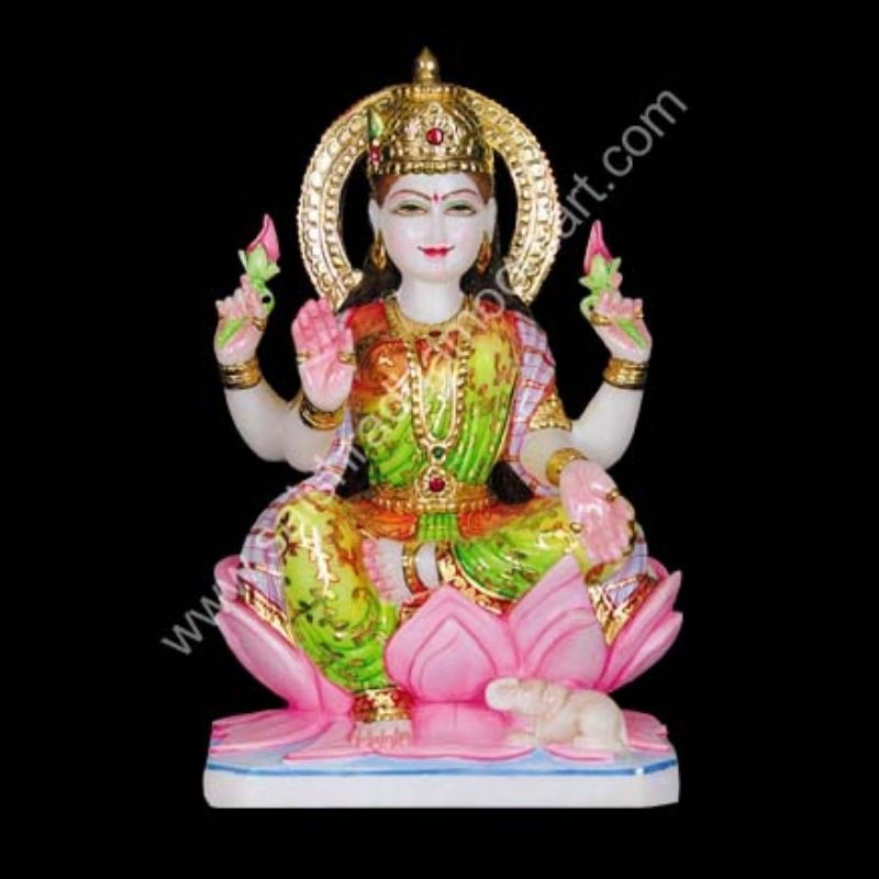 Marble Goddess Laxmi Statue