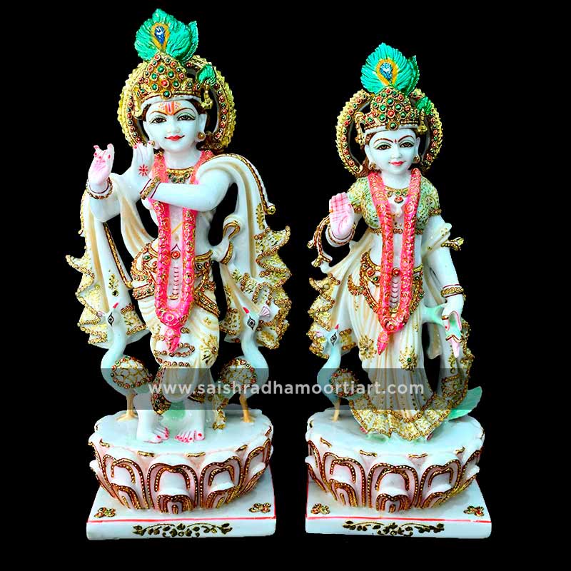 White Gold Radh Krishna