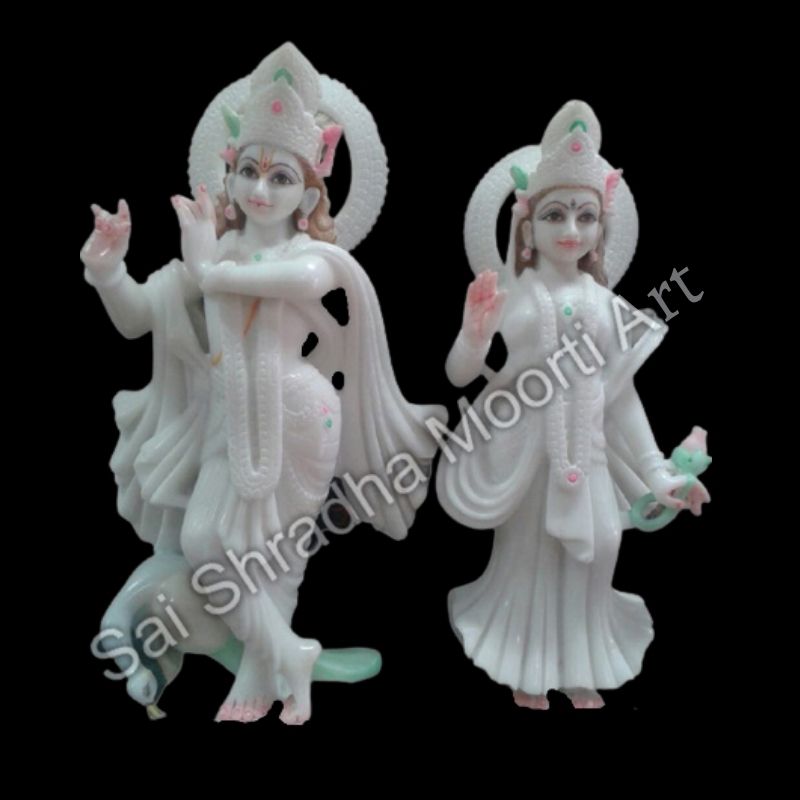 Marble Statue of Radha Krishna