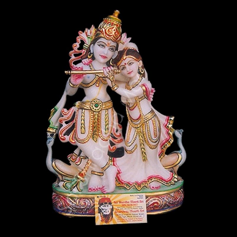 Marble Radha Krishna Sculpture