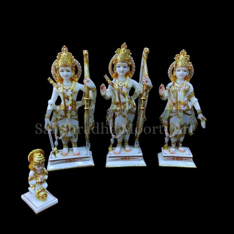 Shri Ram Darbar Marble Statue