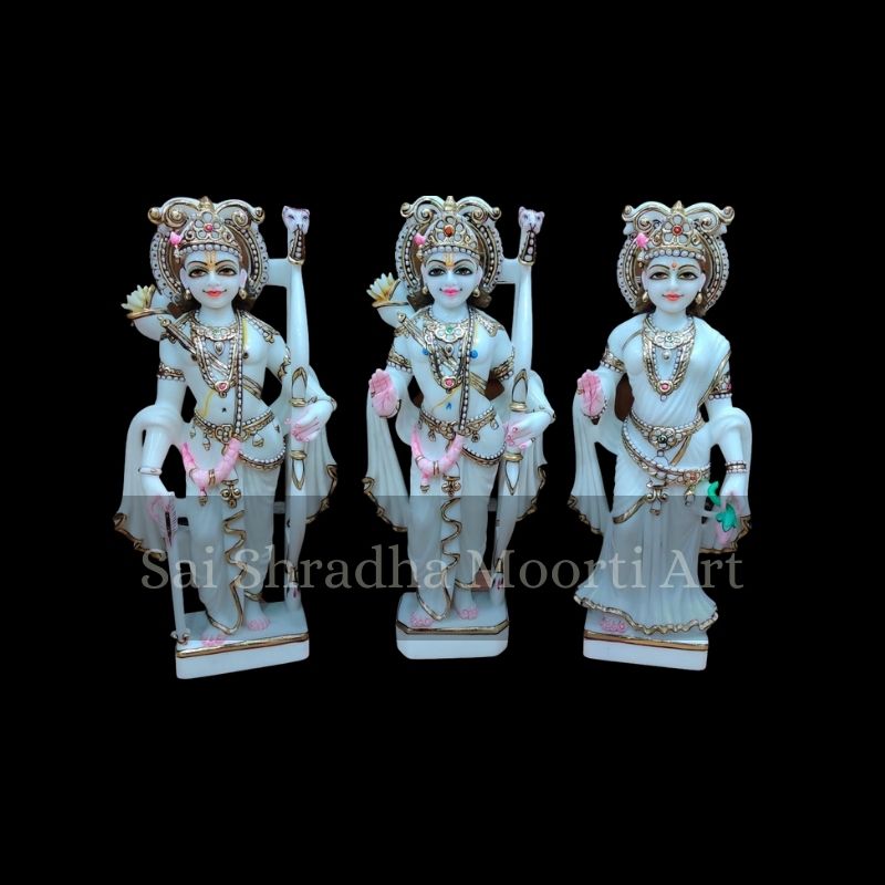 Marble Ram Pariwar Statues