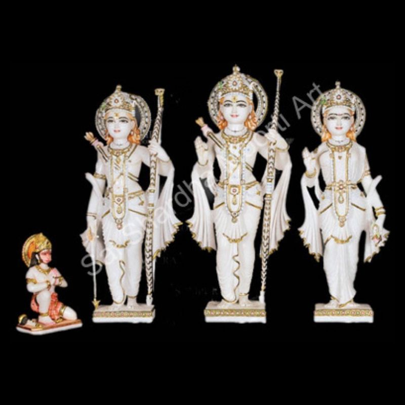 White Marble Ram Darbar Statue