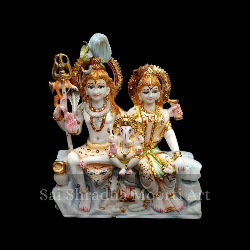 Marble Shiv Pariwar Statue